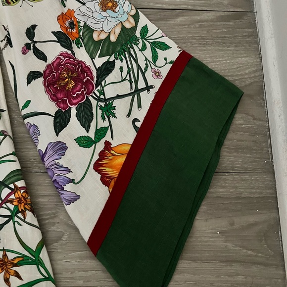 NWT - Gucci Caftan Linen Dress - Size 38 - Picture 6 of 13